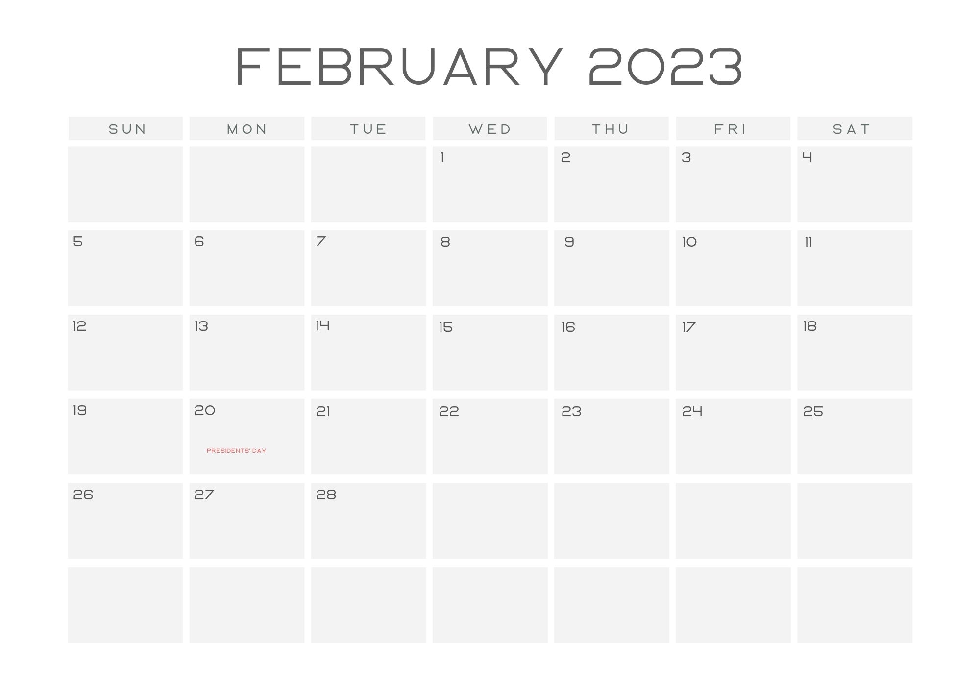 February Holidays 2023